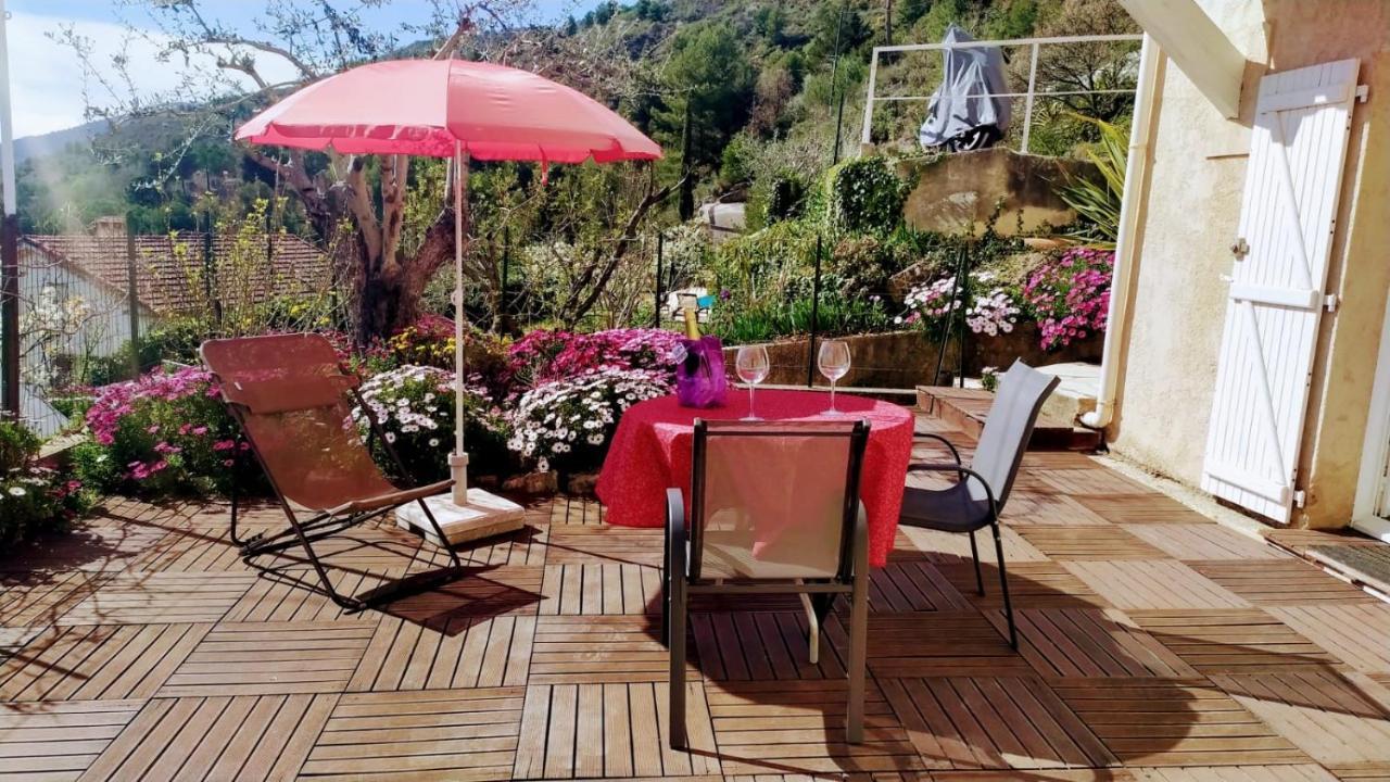 Studio Le Romantique A 20 Kms De Nice Bendejun ภายนอก รูปภาพ