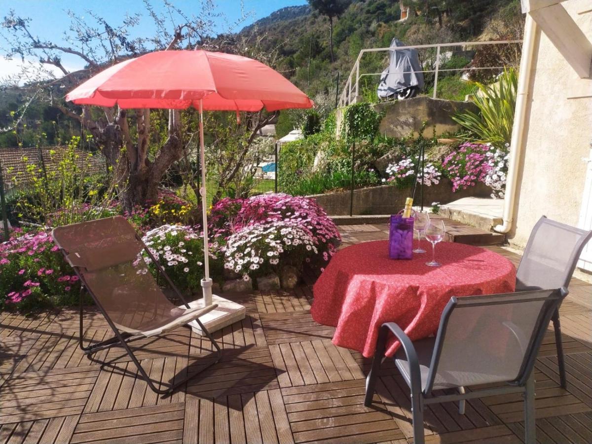 Studio Le Romantique A 20 Kms De Nice Bendejun ภายนอก รูปภาพ