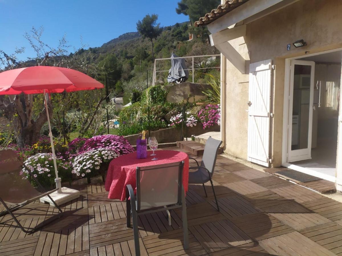 Studio Le Romantique A 20 Kms De Nice Bendejun ภายนอก รูปภาพ